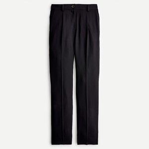 J Crew Tailored easy pant in 365 crepe - black, 6